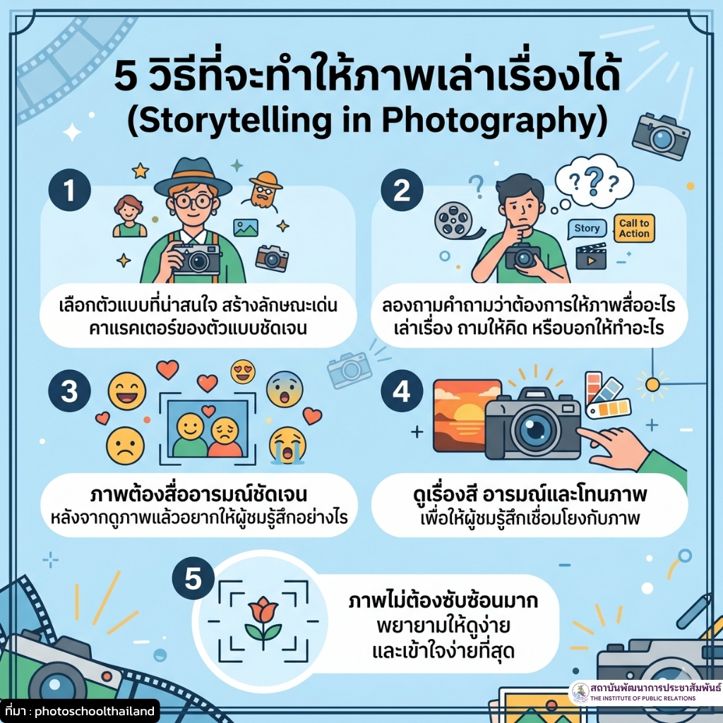 5 วิธีที่จะทำให้ภาพเล่าเรื่องได้